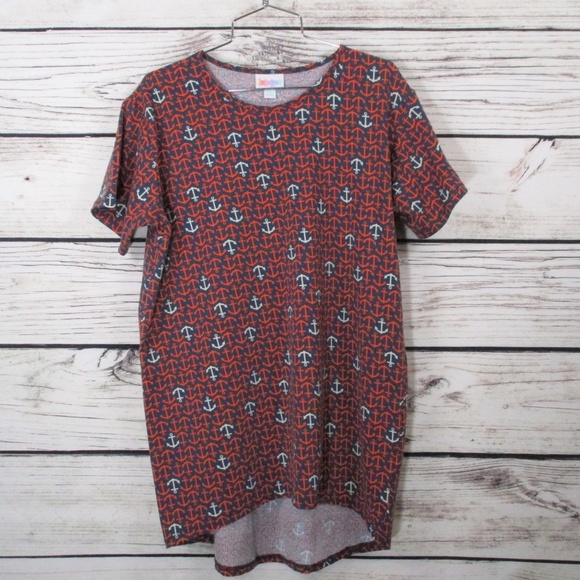 LuLaRoe Other - LulaRoe Girls 14 Gracie TShirt Anchors Sailor